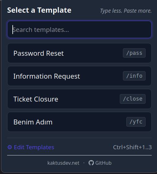 TypeLess in action